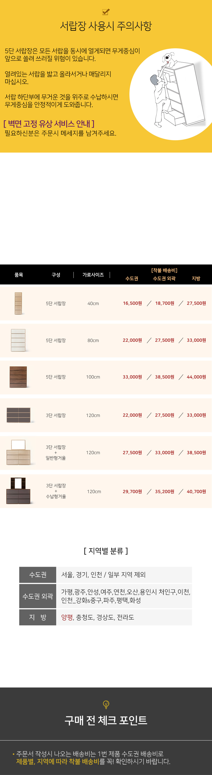 화장대 서랍장 세트 102 상세 이미지 11
